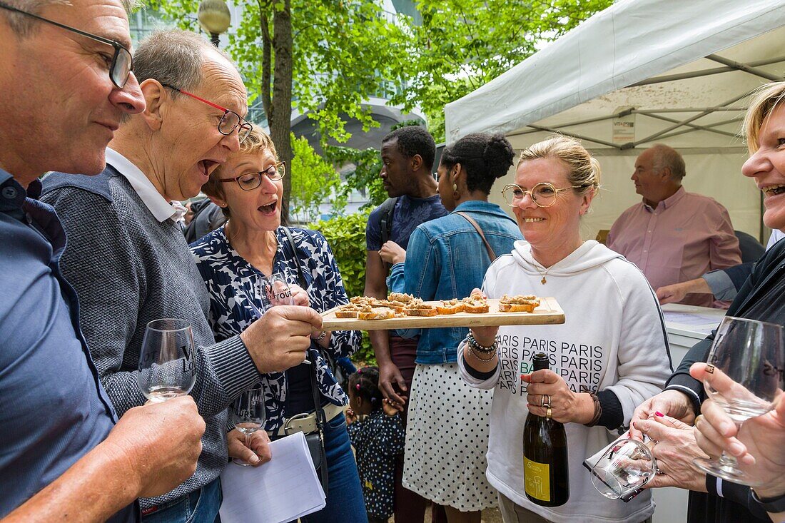 Frankreich,Indre et Loire,Loire-Tal,von der UNESCO zum Weltkulturerbe erklärt,Tours,mit 140 Winzern und Kunsthandwerkern Vitiloire ist das unumgängliche jährliche Treffen rund um die Weine des Loire-Tals