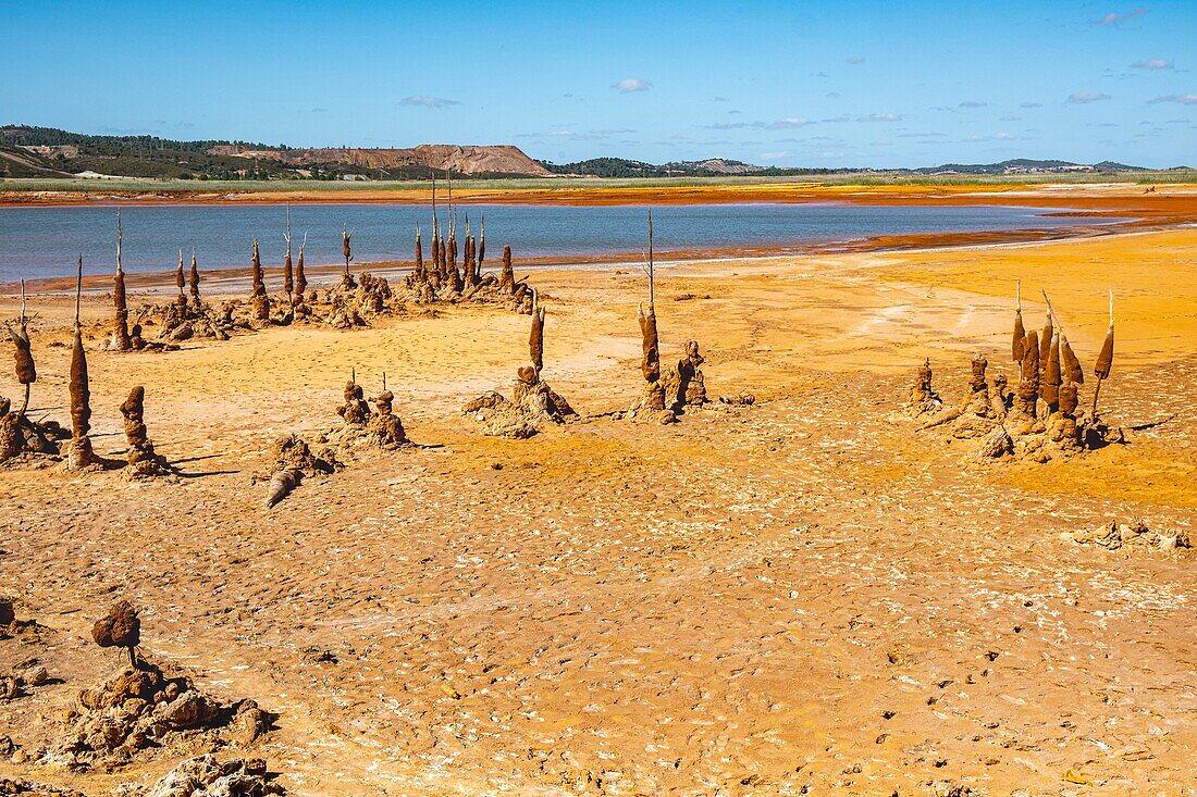 Spain, Andalucia, province of Huelva, embalse de Gossán, Rio Tinto