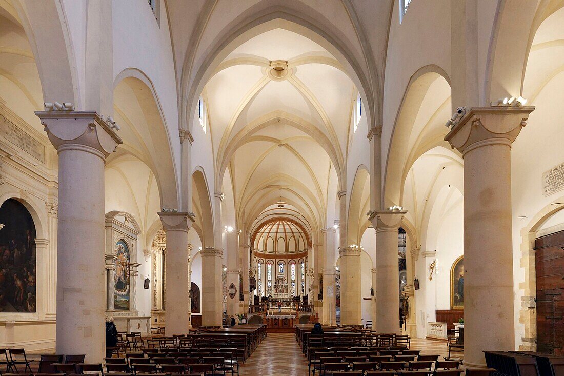 Italien,Venetien,Vicenza,Kirche Santa Corona (Chiesa di Santa Corona),von der UNESCO zum Weltkulturerbe erklärt