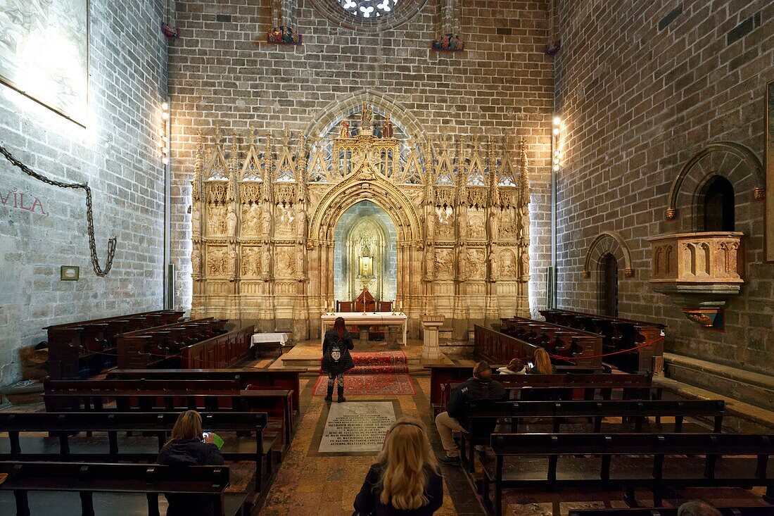 Spain, Valencia, old town, St Mary of Valencia cathedral, Santo Caliz chapel (Capilla del Santo Caliz)