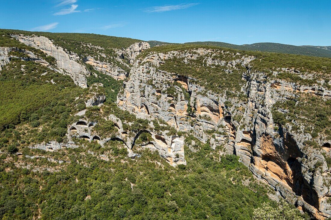 Spain, Aragon, province of Huesca, Sierra de Guara, hikes around Alquézar village