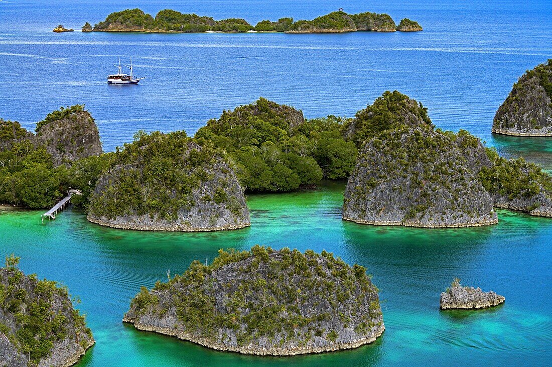 Indonesien,Papua,Raja Ampat,Pianemo-Archipel