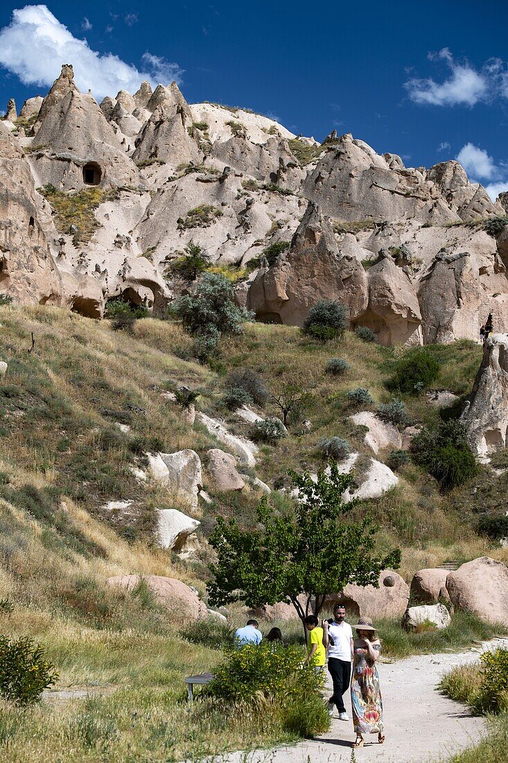 Turkey, Cappadocia, Zelve Valley, open air museum