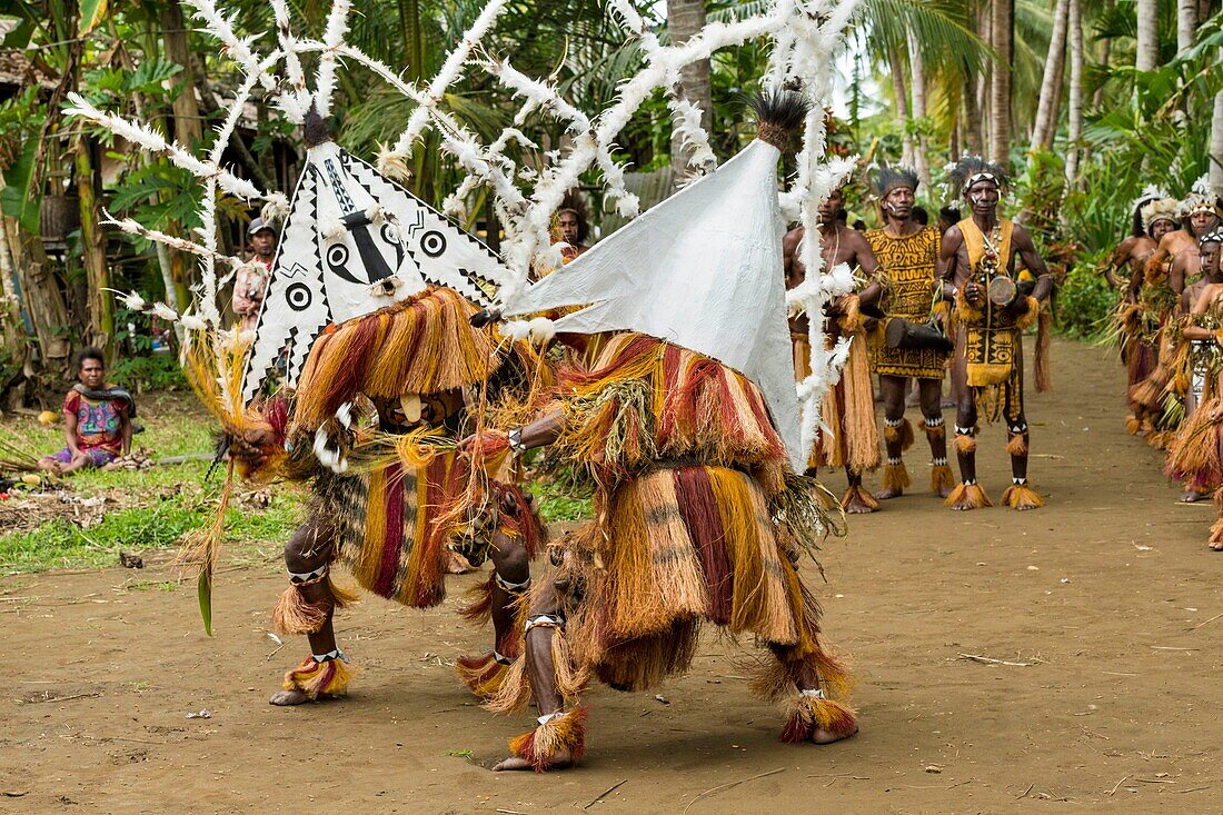 Papua New Guinea, Gulf Province, Toare Village, traditional festival called sing-sing, Pipi Mask and Ehore Cultural group