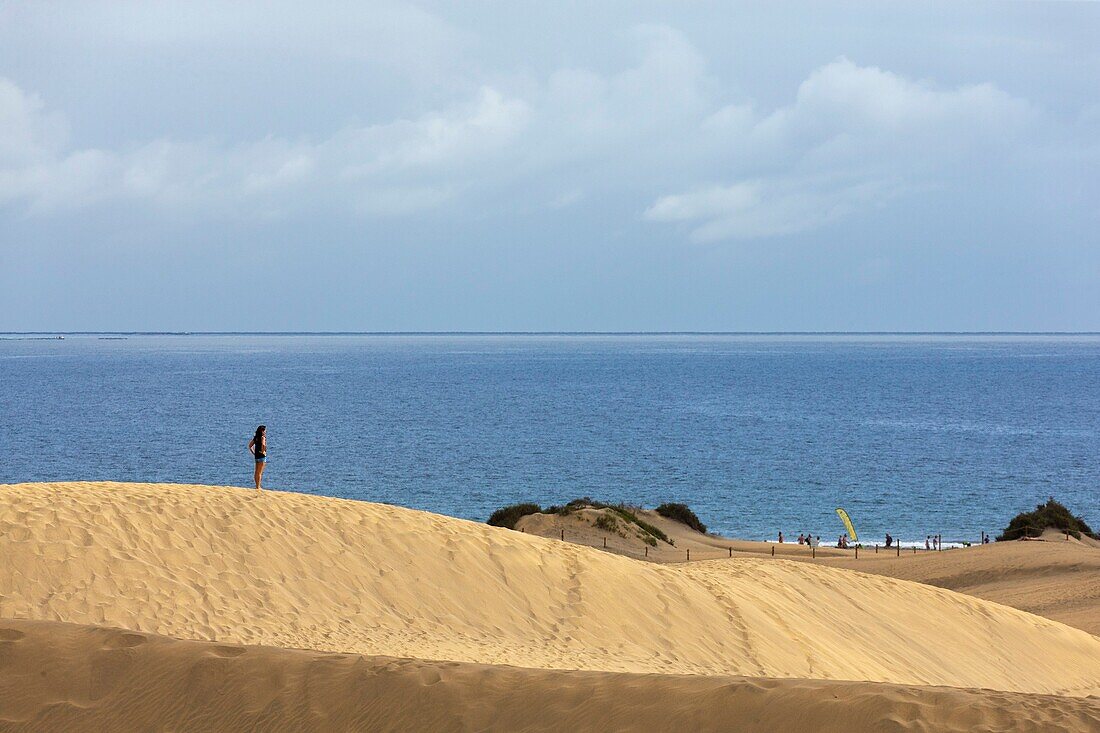 Spain, Canary Islands, Gran Canaria Island, the 250-hectare Maspalomas Dunes