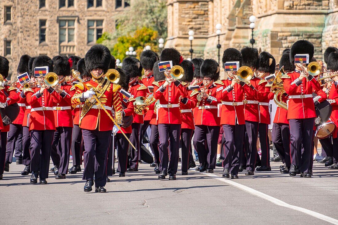 Canada, Ontario province, Ottawa, Parliament Hill, Changing of the Guard