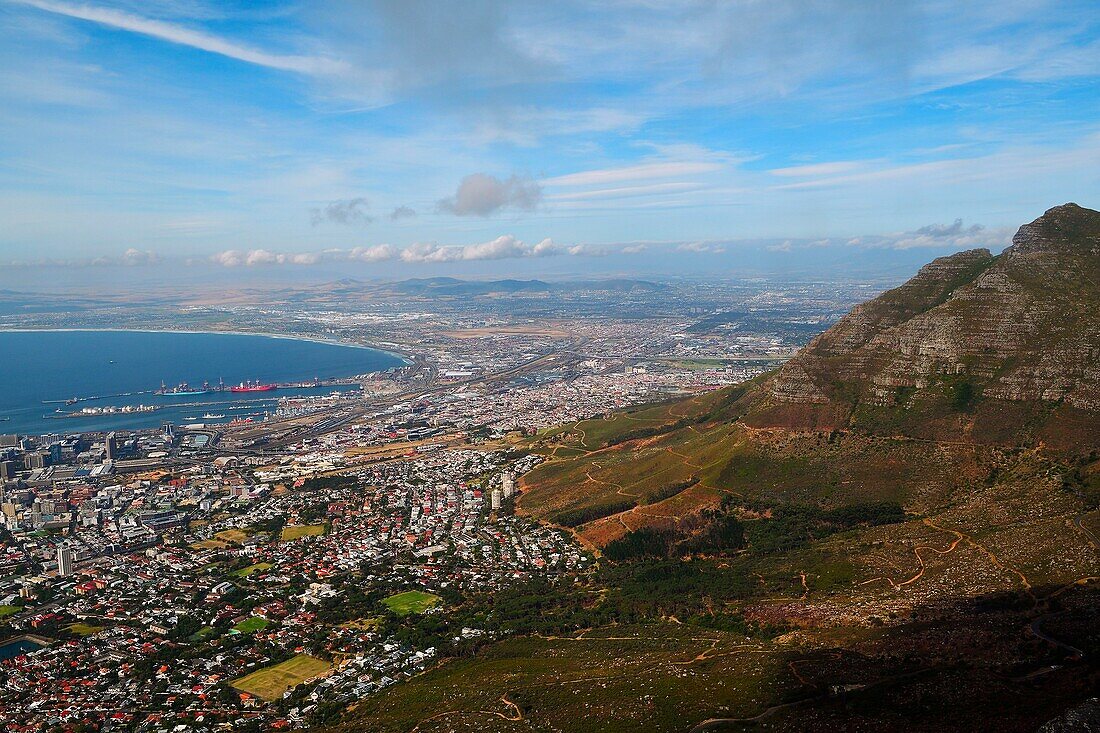 South Western cape, Cape Town, Table mountain, sight from the top