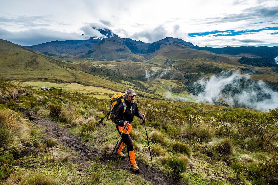 Kolumbien,Kaffeeregion,Salento,Cocora-Tal,Nationalpark Los Nevados,Paramo des Vulkans Tolima 5215m