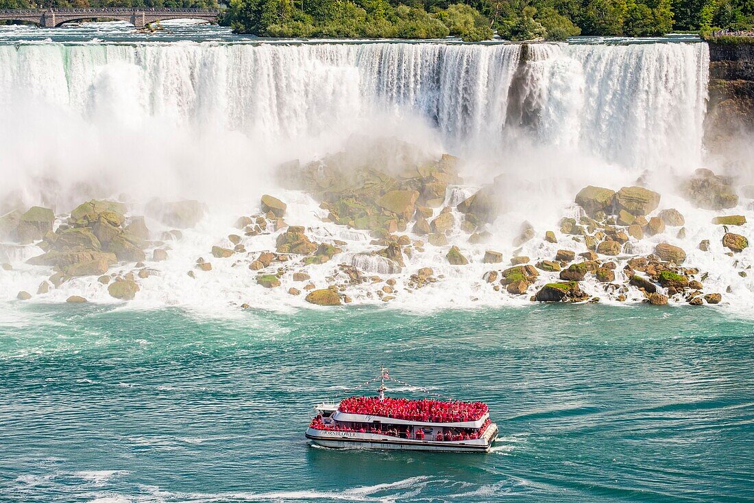 Canada, Ontario province, Niagara Falls, American Falls, Canadian Hornblower Tour Boat