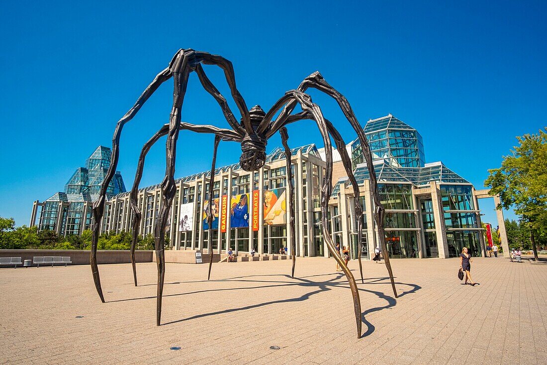 Kanada,Provinz Ontario,Ottawa,Kanadisches Museum der Schönen Künste des Architekten Moshe Safdie und die Riesenspinne von Louise Bourgeois