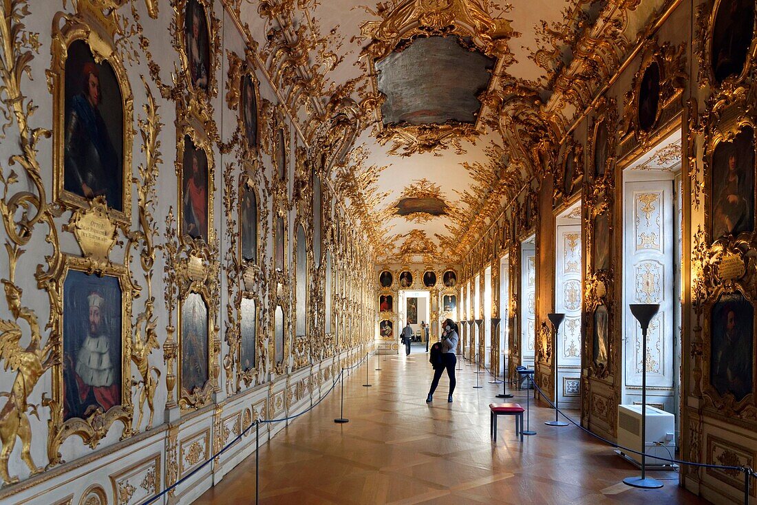 Germany, Bavaria, Munich (München), Munich Residenz (Münchner Residenz, Residenzmuseum), the former royal palace, Ahnengalerie, Ancestral Gallery