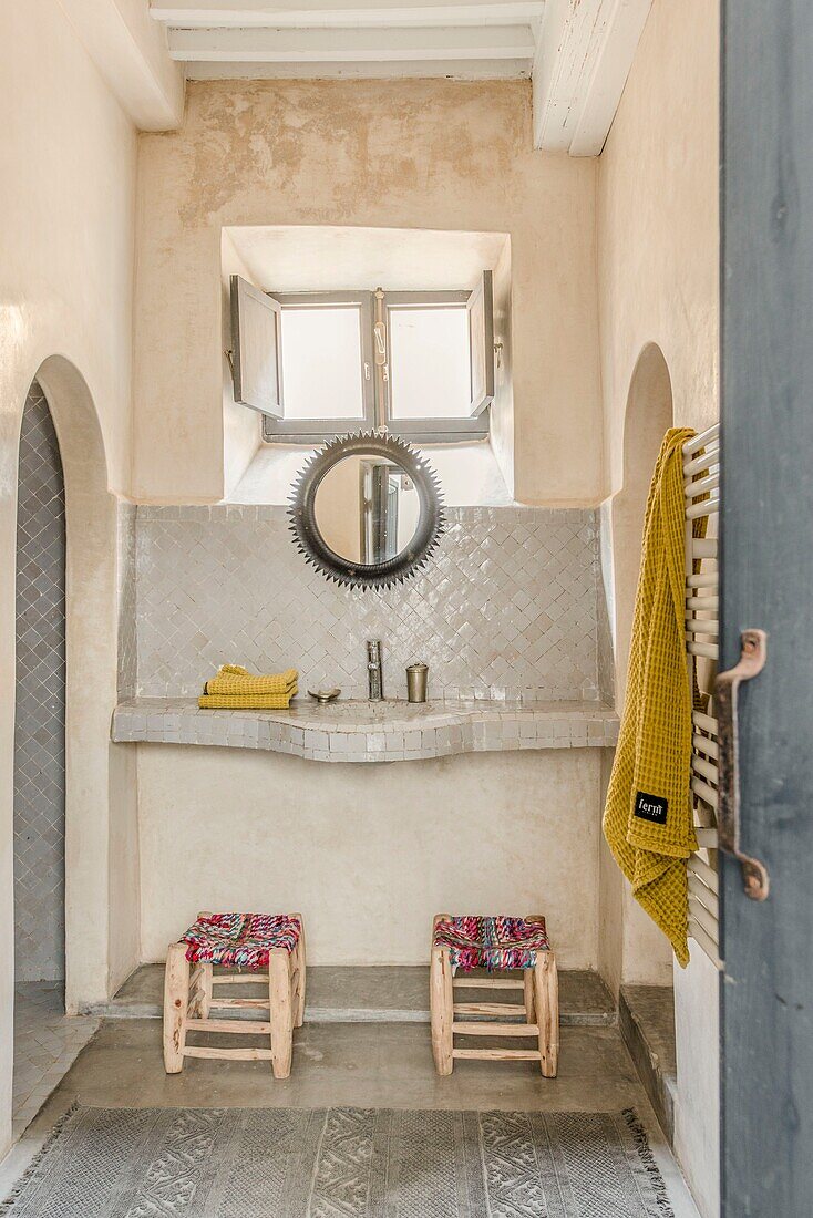 Morocco, Essaouira, Story :  Total renovation of a vintage spirit riad 