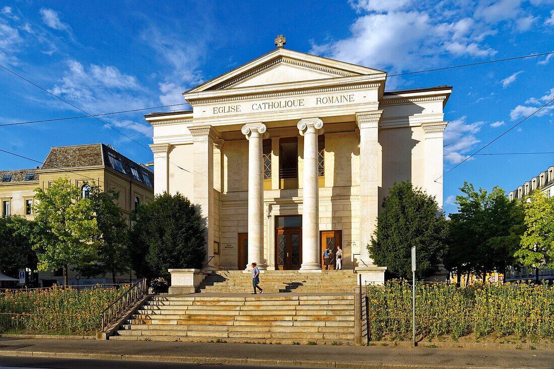 Switzerland, Geneva, Sacre Coeur church