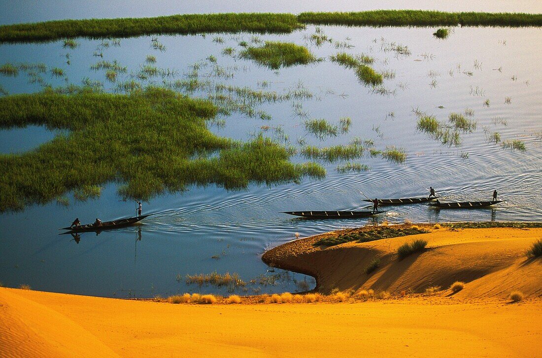 Mali,Sahara,Fluss Niger,Szenen des Lebens auf dem Fluss Niger