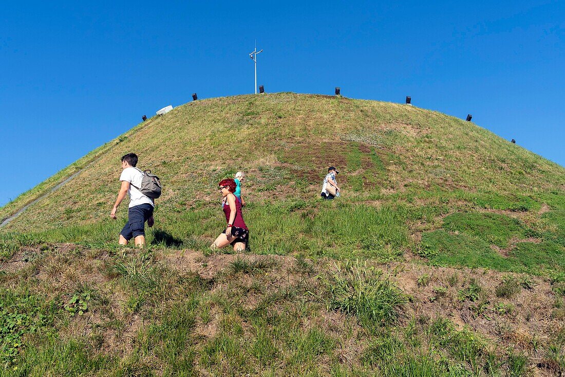 Polen,Woiwodschaft Kleinpolen,Krakau,Zwierzyniec,Tertre von Kosciuszko,das eine in ein Museum umgewandelte Zitadelle schützt