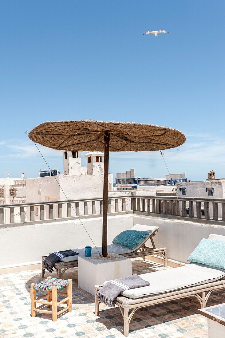 Morocco, Essaouira, Story :  Total renovation of a vintage spirit riad 