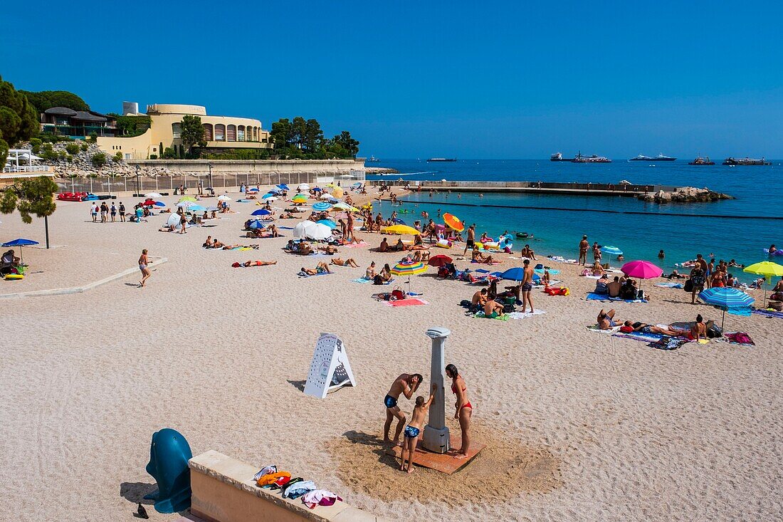 Principality of Monaco, Monaco, Larvotto beach