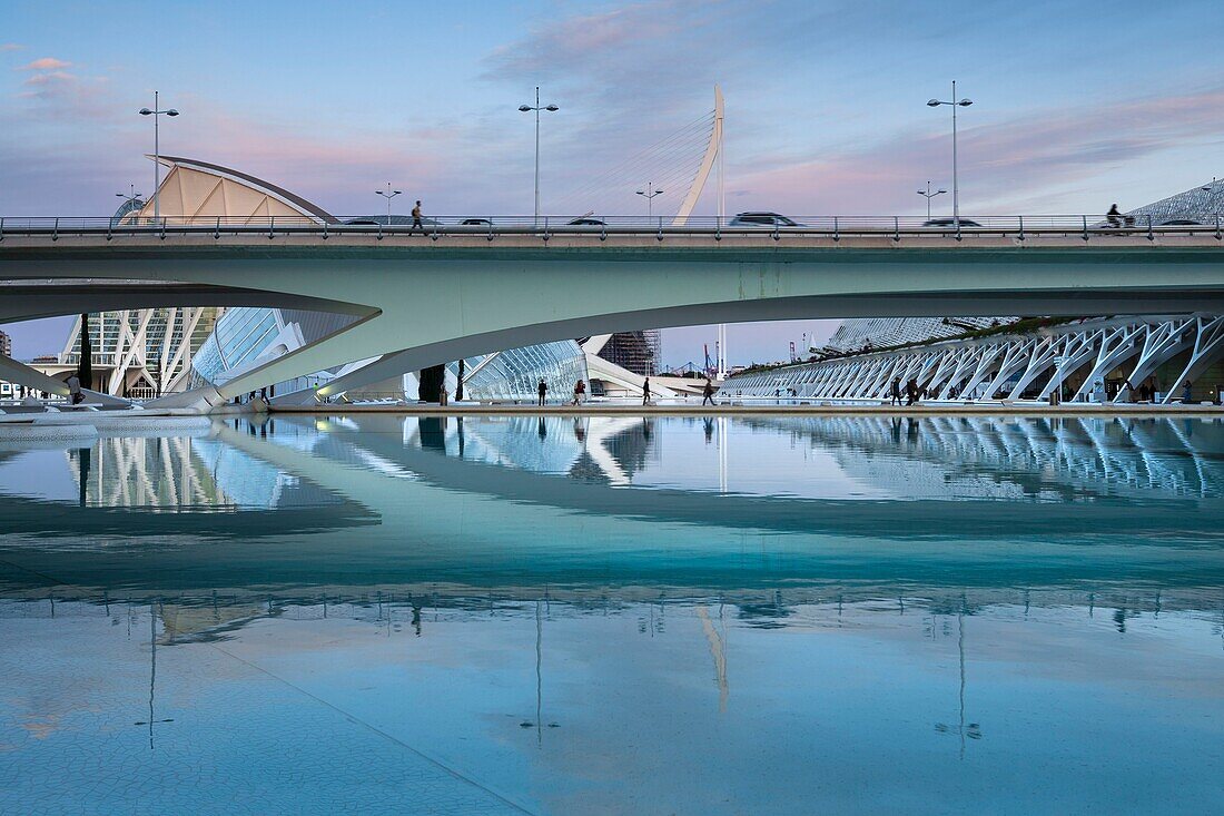 Spanien,Stadt Valencia,Stadt der Künste und Wissenschaften,Architektur