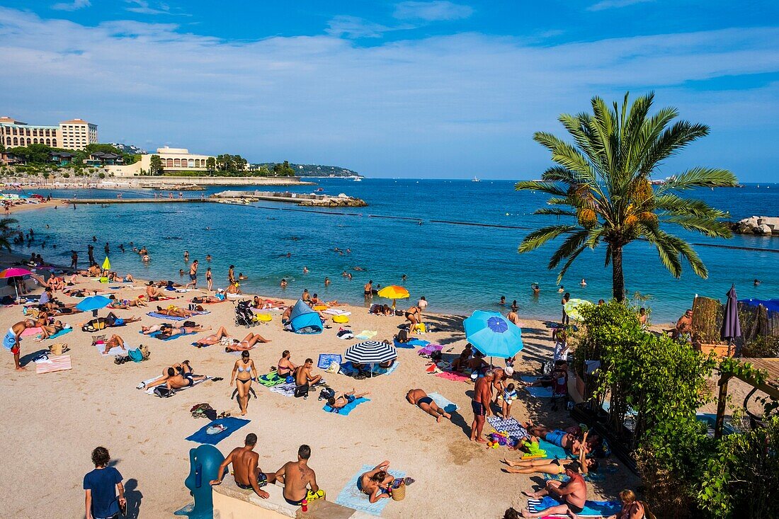 Fürstentum Monaco,Monaco,Larvotto-Strand