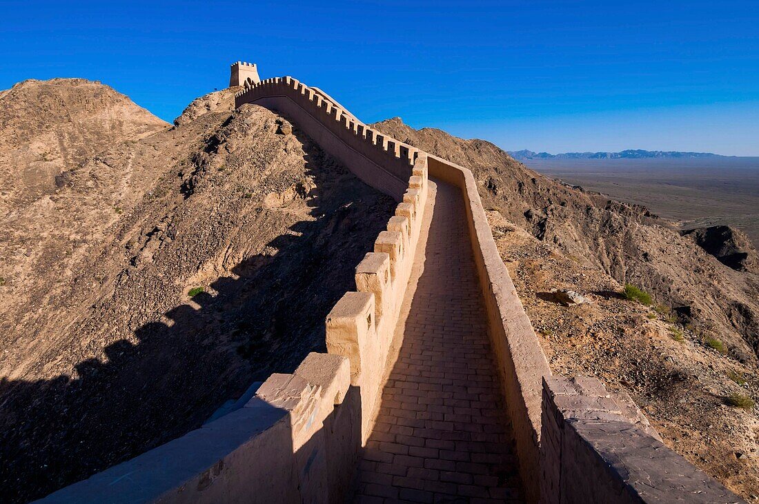 China,Provinz Gansu,Jiayuguan,Große Mauer von Xuan Bi