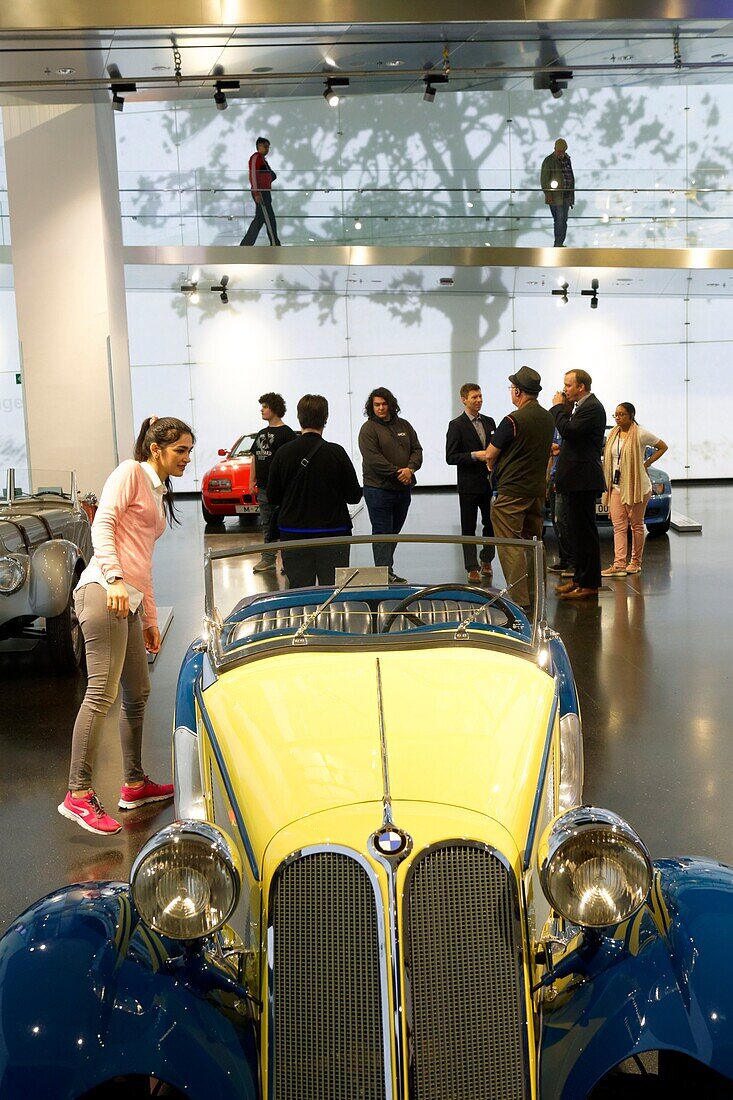 Germany, Bavaria, Munich, BMW Museum, opened in 1973 and renovated in 2008, showing the evolution and the technologies of the car brand native from Munich, BMW 315/1 of 1930s-era