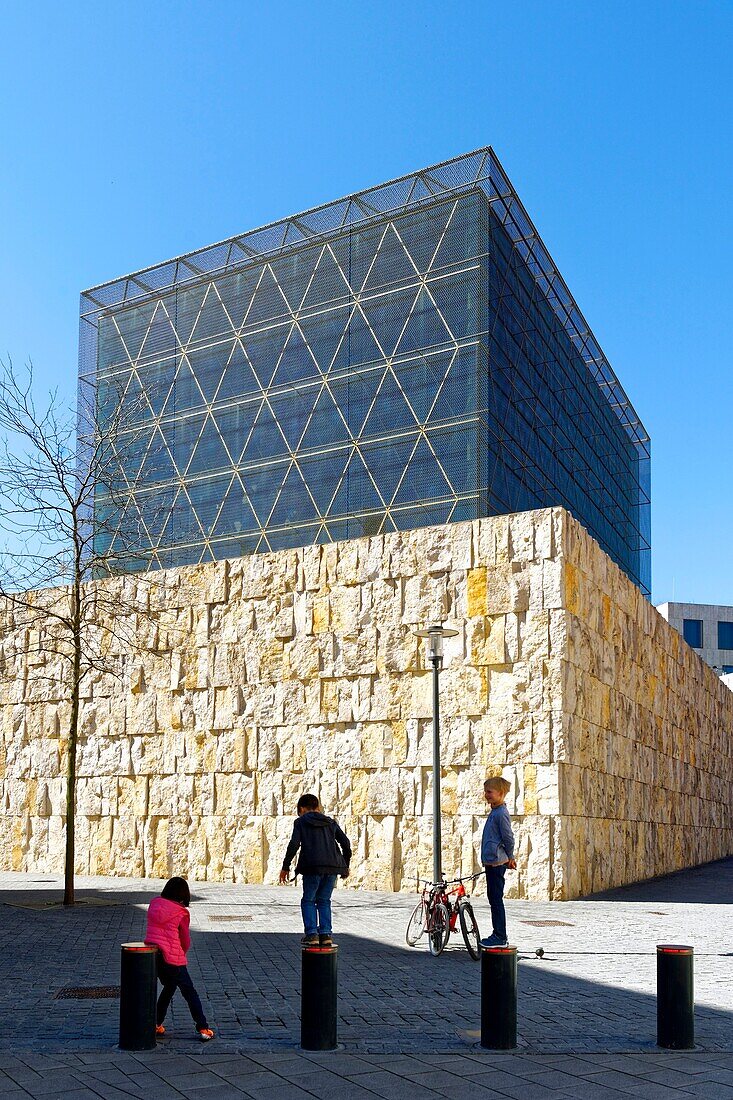 Deutschland,Bayern,München,Sankt Jakobs Platz,die Ohel Jakob Synagoge des Architekturbüros Wandel Hoefer Lorch,eingeweiht 2006