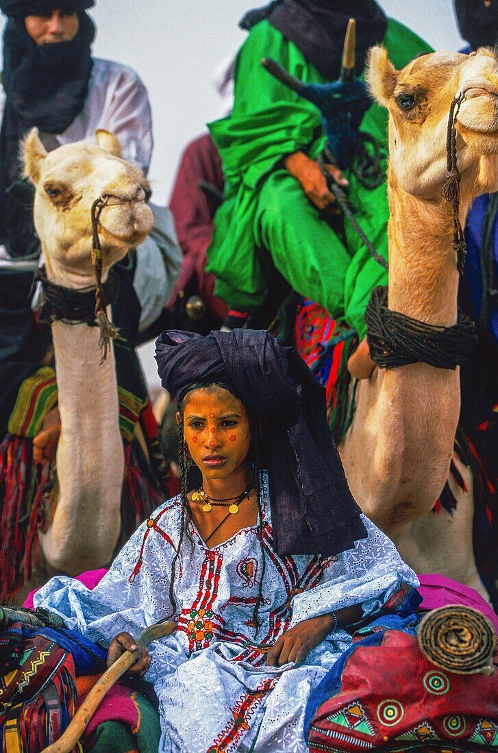 Niger, Sahara, Ingal, Tuareg tribes during the salt cure