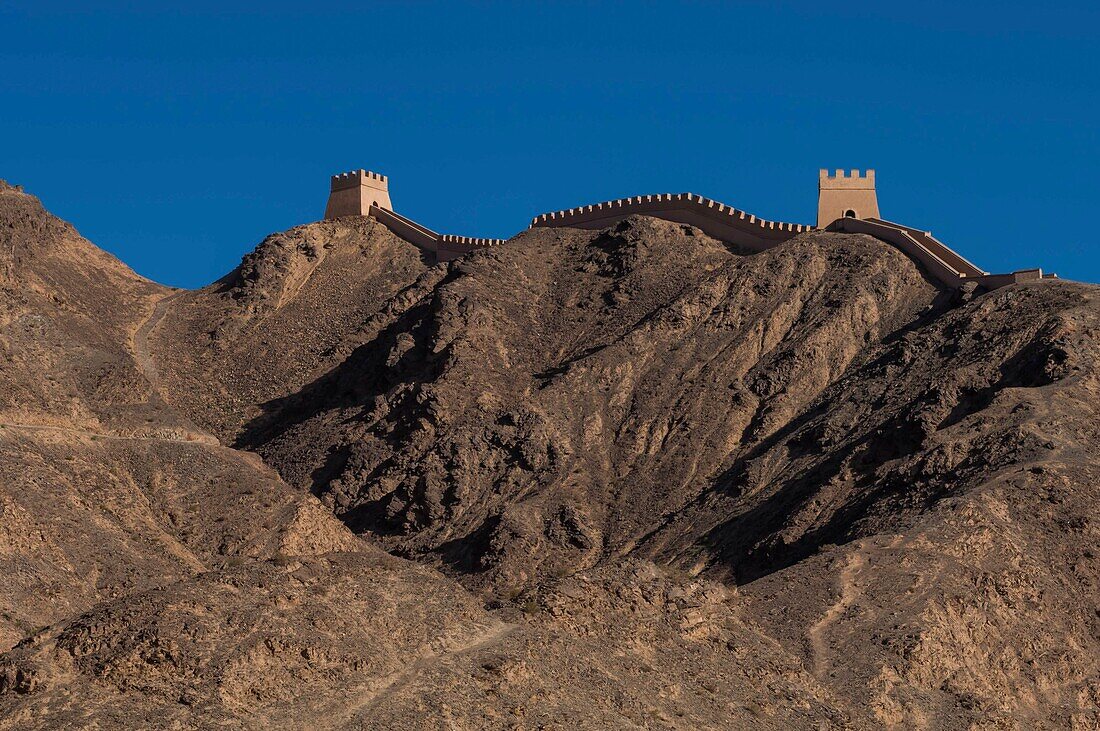 China,Provinz Gansu,Jiayuguan,Große Mauer von Xuan Bi