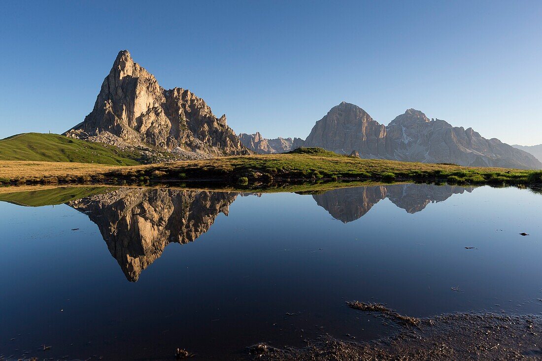 Italien,Venetien,Provinz Belluno,Dolomiten,UNESCO-Welterbe,Passo Giau oder Santa-Lucia-Pass (2462 m)