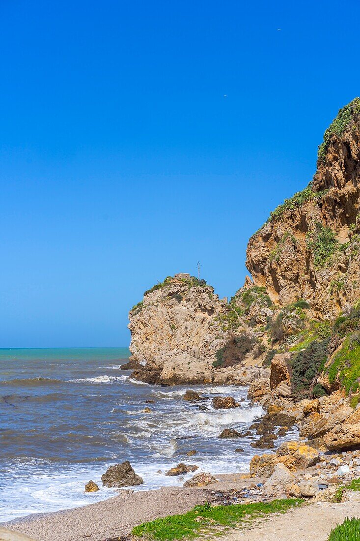 Terrasini,Grotta delle Colombe,Palermo,Sizilien,Italien,Mittelmeer,Europa