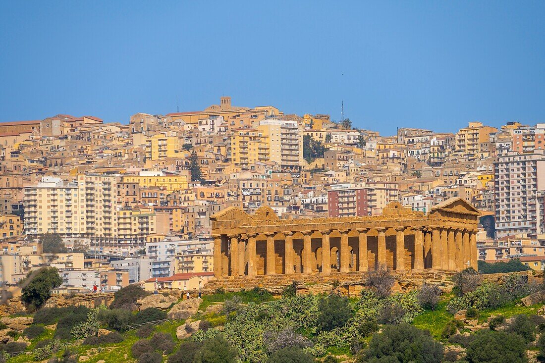 Temple of Concordia, Valley of the Temples, UNESCO World Heritage Site, Agrigento, Sicily, Italy, Mediterranean, Europe