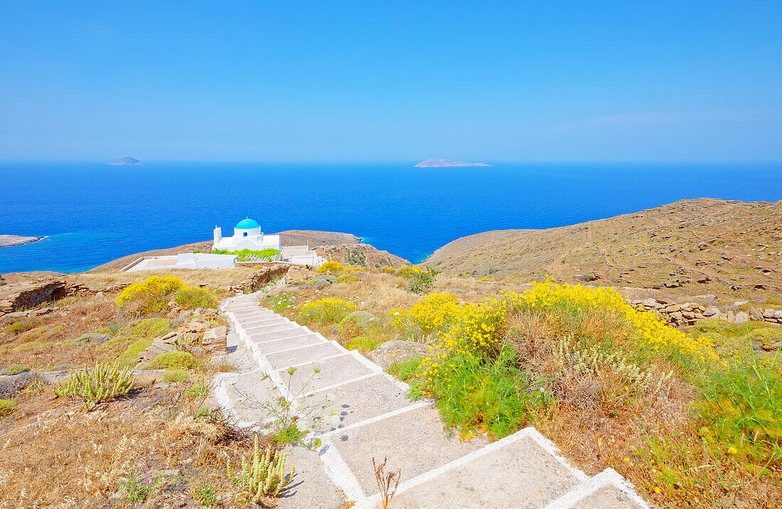 Panagia Skopiani church, Serifos Island, Cyclades, Greek Islands, Greece, Europe