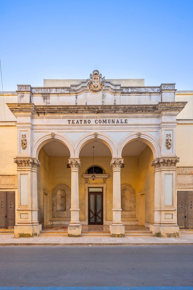 Municipal theatre, Mesagne, Brindisi, Salento, Apulia, Italy, Europe