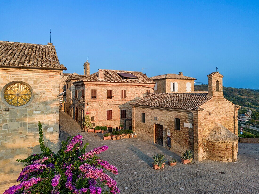 Piazza Amedeo Lattanzi,Torre di Palme,Fermo,Ascoli Piceno,Marken,Italien,Europa