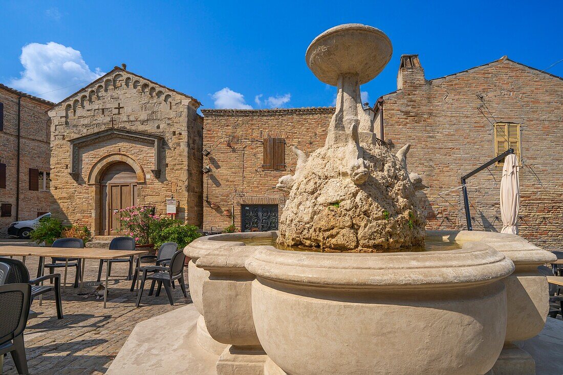 Piazza Risorgimento,Torre di Palme,Fermo,Ascoli Piceno,Marken,Italien,Europa