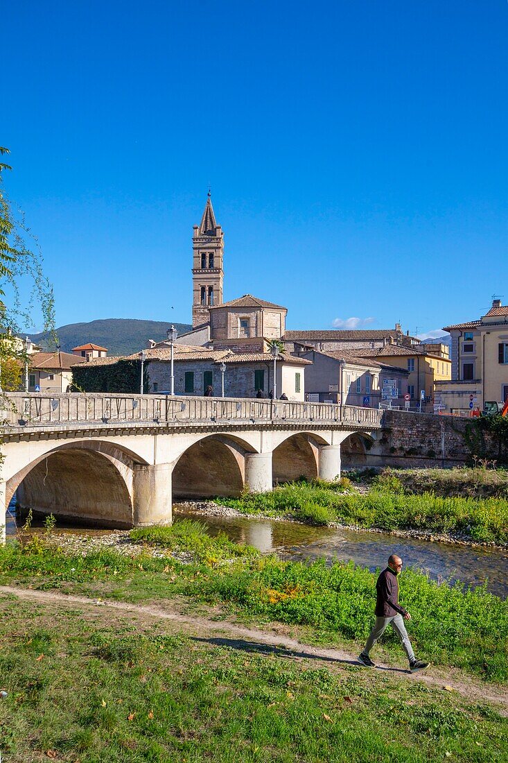 Bridge of Liberation, Foligno, Perugia, Umbria, Italy, Europe