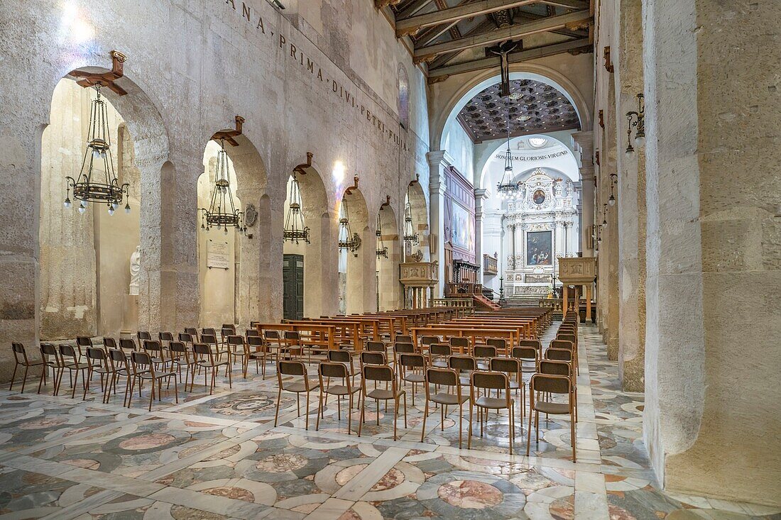 Cattedrale Metropolitana della Nativita di Maria Santissima (Metropolitan Cathedral of the Nativity of the Blessed Virgin Mary), Ortigia, UNESCO World Heritage Site, Syracuse, Sicily, Italy, Mediterranean, Europe