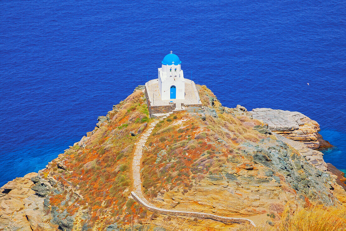 Kirche der Sieben Märtyrer,Kastro,Insel Sifnos,Kykladen,Griechische Inseln,Griechenland,Europa