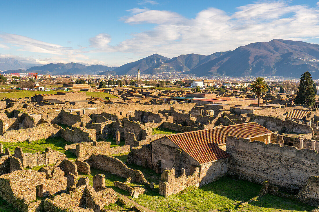 Pompeji,UNESCO-Welterbe,archäologische Stätte der durch den Vulkanausbruch des Vesuvs zerstörten antiken Stadt,bei Neapel,Kampanien,Italien,Europa