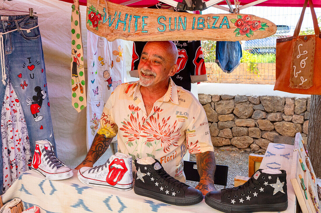 Las Dalias Hippy Market, Sant Carles de Peralta, Ibiza, Balearic Islands, Spain, Mediterranean, Europe