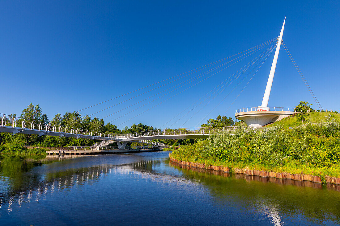 Stockingfield Bridge, Forth and Clyde Canal, Glasgow, Scotland, United Kingdom, Europe