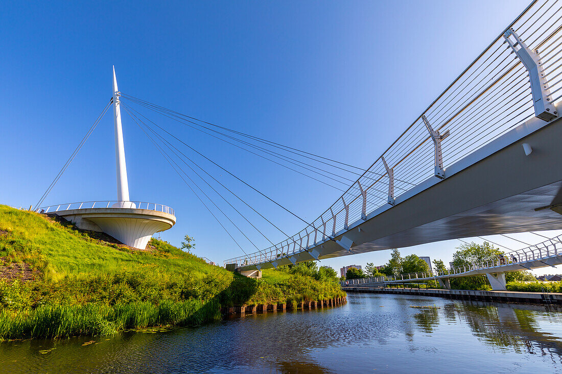 Stockingfield Bridge,Forth and Clyde Canal,Glasgow,Schottland,Vereinigtes Königreich,Europa