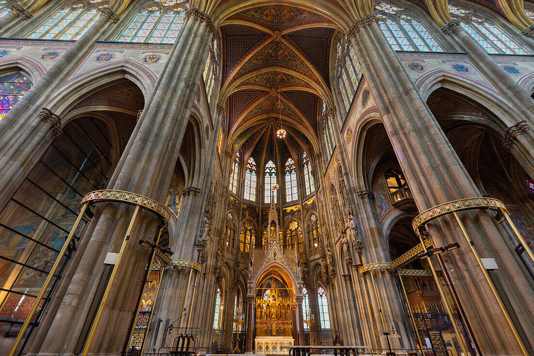 Votive Church, (Votivkirche), Interior view, Vienna, Austria, Europe