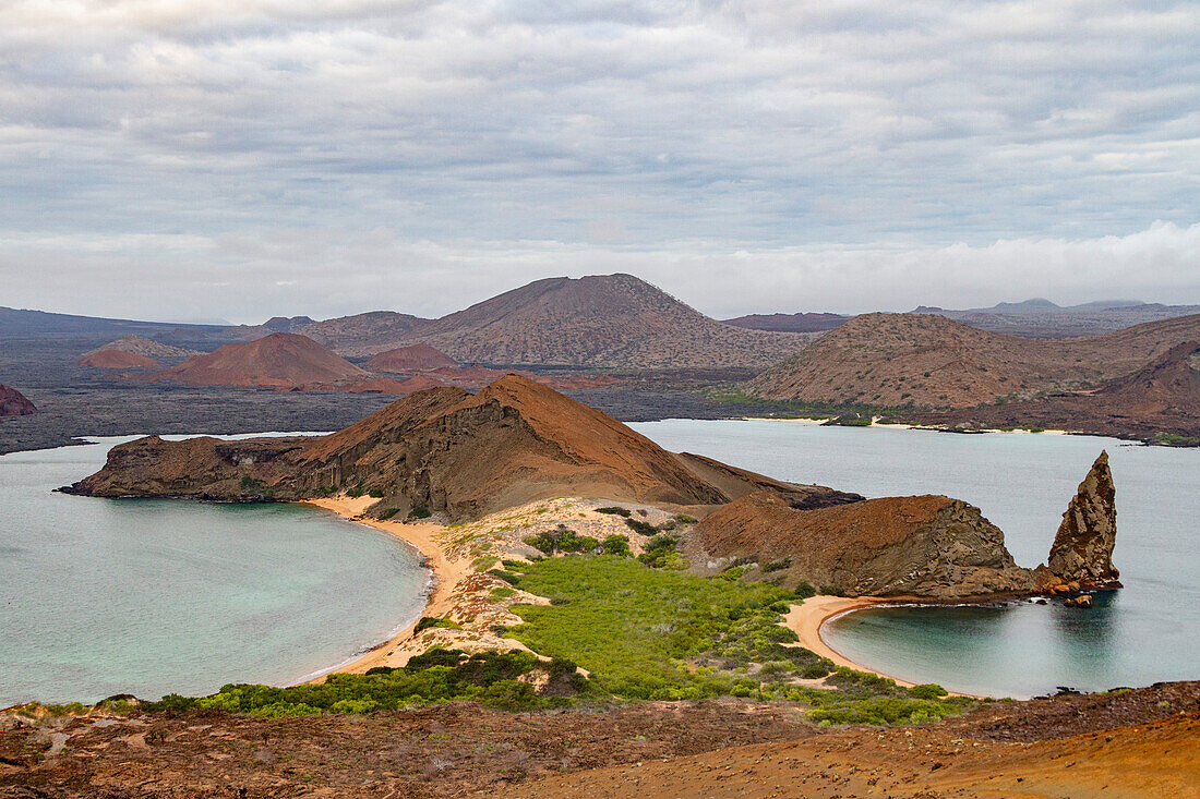 A view of the island of Bartolome in the Galapagos Islands, UNESCO World Heritage Site, Ecuador, South America