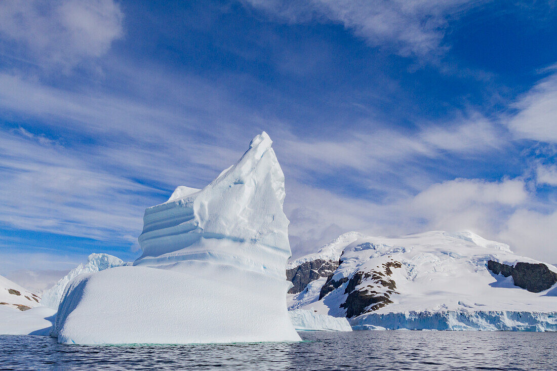 Iceberg in Lemaire Channel on the western side of the Antarctic Peninsula during the summer months, Southern Ocean, Polar Regions