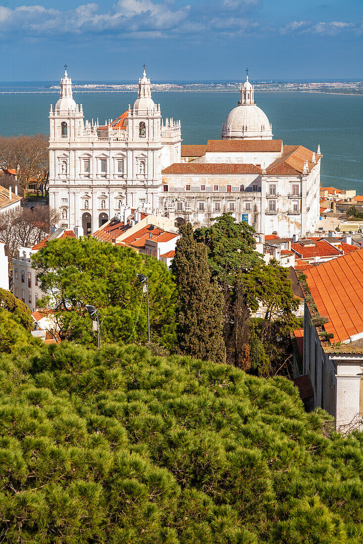 Overlooking the Atlantic, Sao Vicente and Santa Engracia churches highlight Lisbon's rich architecture and stunning coastal views.