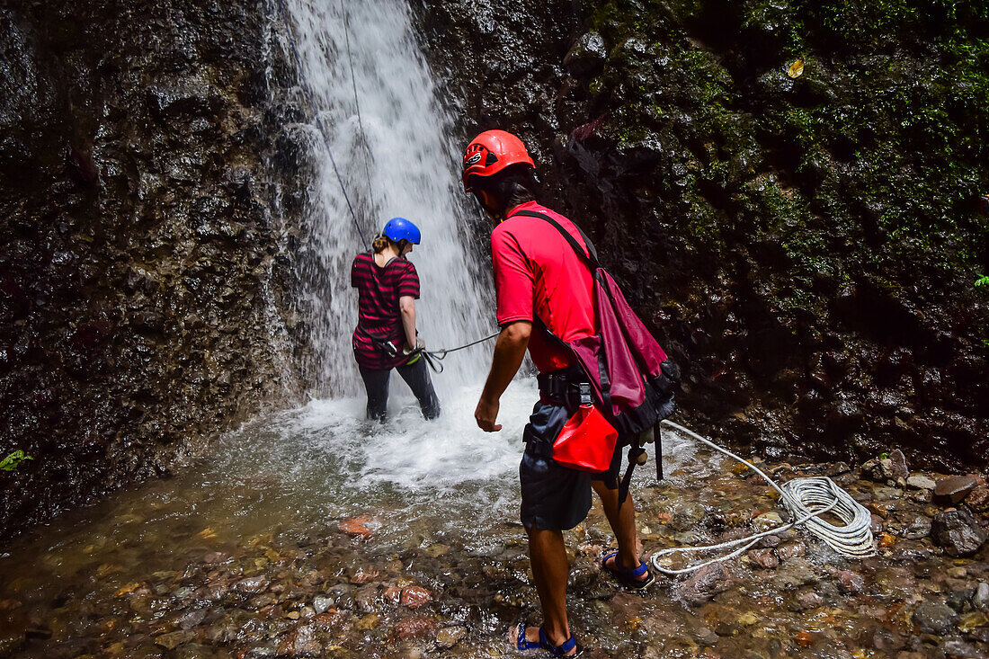 Canyoning and waterfall rappelling experience with Pure Trek in La Fortuna, Costa Rica