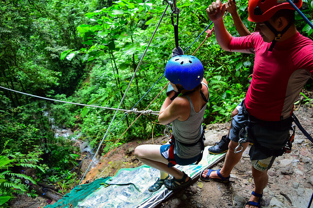 Canyoning and waterfall rappelling experience with Pure Trek in La Fortuna, Costa Rica