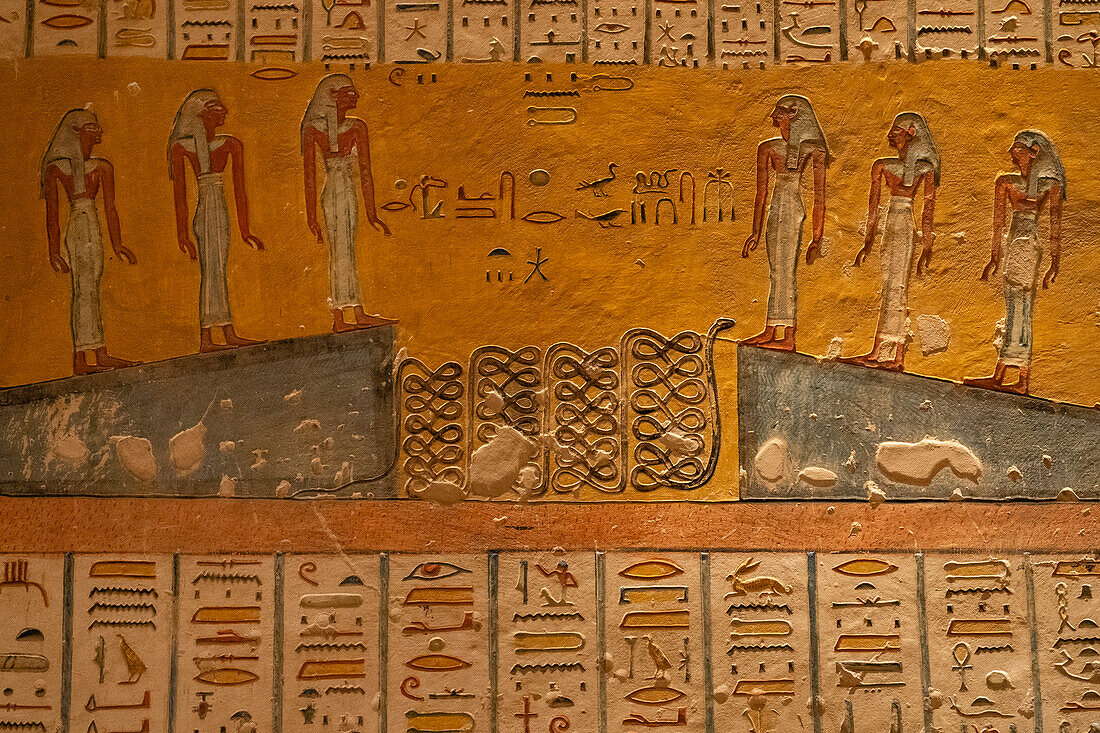 Ramses IV tomb, Valley of the Kings, Luxor, Egypt.