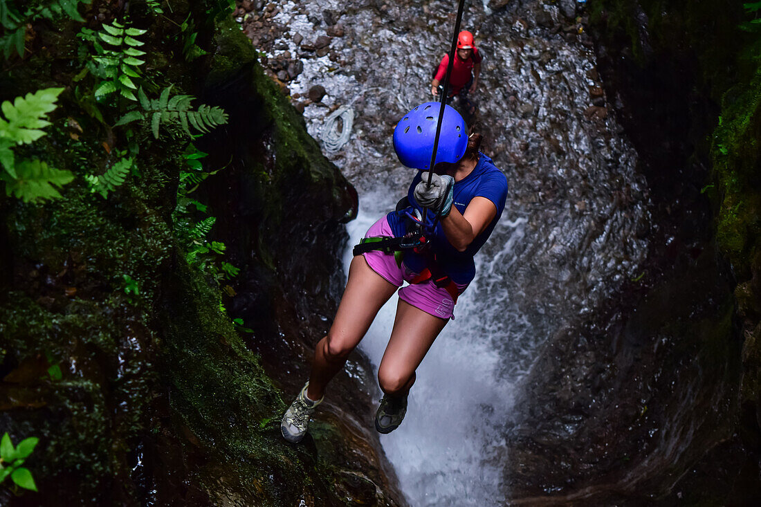 Canyoning and waterfall rappelling experience with Pure Trek in La Fortuna, Costa Rica